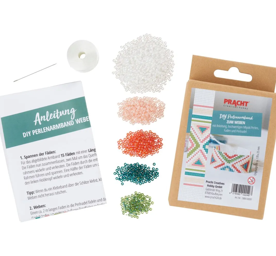 PRACHT Sets|Glasperlen>Bastelset "Miyuki Perlenarmband", Summer