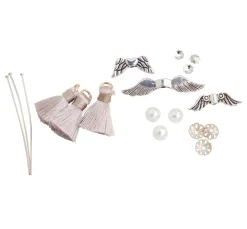 PRACHT Perlensterne & Engel|Scrapbooking>Bastel-Set "Quastenengel", 3er-Set