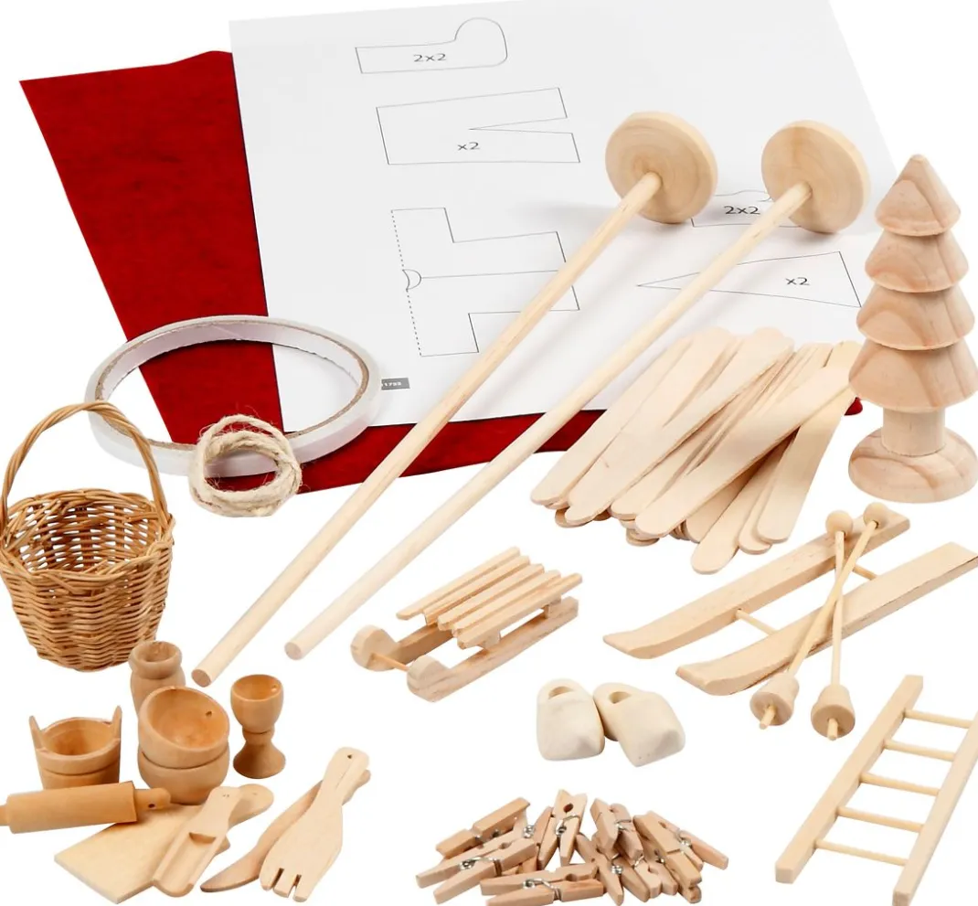 Kinder creativ company Weitere Geschenkideen Für Kinder|Miniaturen>Bastelset Wichteltür "Elf Door"