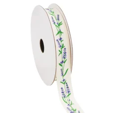 HobbyFun Schleifenband|Deko-, Motiv- & Schmuckband>Baumwollband "Lavendel"