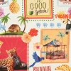 Globaltex Stoff Meterware|Baumwollstoff>Baumwoll-Stoff "Agua de Coco"