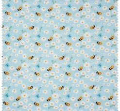 VBS Marktplatz Stoff Meterware|Baumwollstoff>Baumwoll-Stoff "Bienchen"
