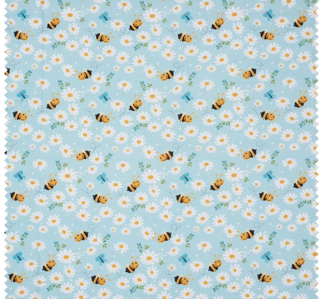 VBS Marktplatz Stoff Meterware|Baumwollstoff>Baumwoll-Stoff "Bienchen"