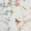 Globaltex Stoff Meterware|Baumwollstoff>Baumwoll-Stoff "Blumenwiese mit Schmetterlingen"