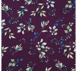 Gütermann creativ Patchwork|Stoff Meterware>Baumwoll-Stoff "Brilliant" Zweige-Aubergine