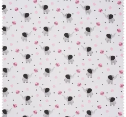 Kinder Globaltex Kinderstoffe|Stoff Meterware>Baumwoll-Stoff "Elefant Lilo"