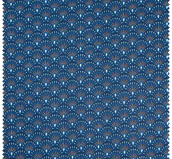 VBS Marktplatz Beschichteter Stoff|Stoff Meterware>Baumwoll-Stoff "Fächer Indigo" Acryl beschichtet