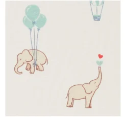 Kinder VBS Marktplatz Kinderstoffe|Baumwollstoff>Baumwoll-Stoff "Flying Elephants"