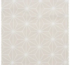 VBS Marktplatz Baumwollstoff|Beschichteter Stoff>Baumwoll-Stoff "Geometrischer Stern" Polyester beschichtet