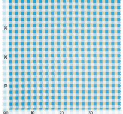 VBS Marktplatz Beschichteter Stoff|Stoff Meterware>Baumwoll-Stoff "Karo-Blau" Acryl beschichtet