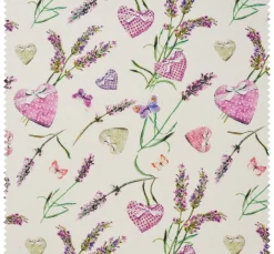 Globaltex Stoff Meterware|Baumwollstoff>Baumwoll-Stoff "Lavanda"