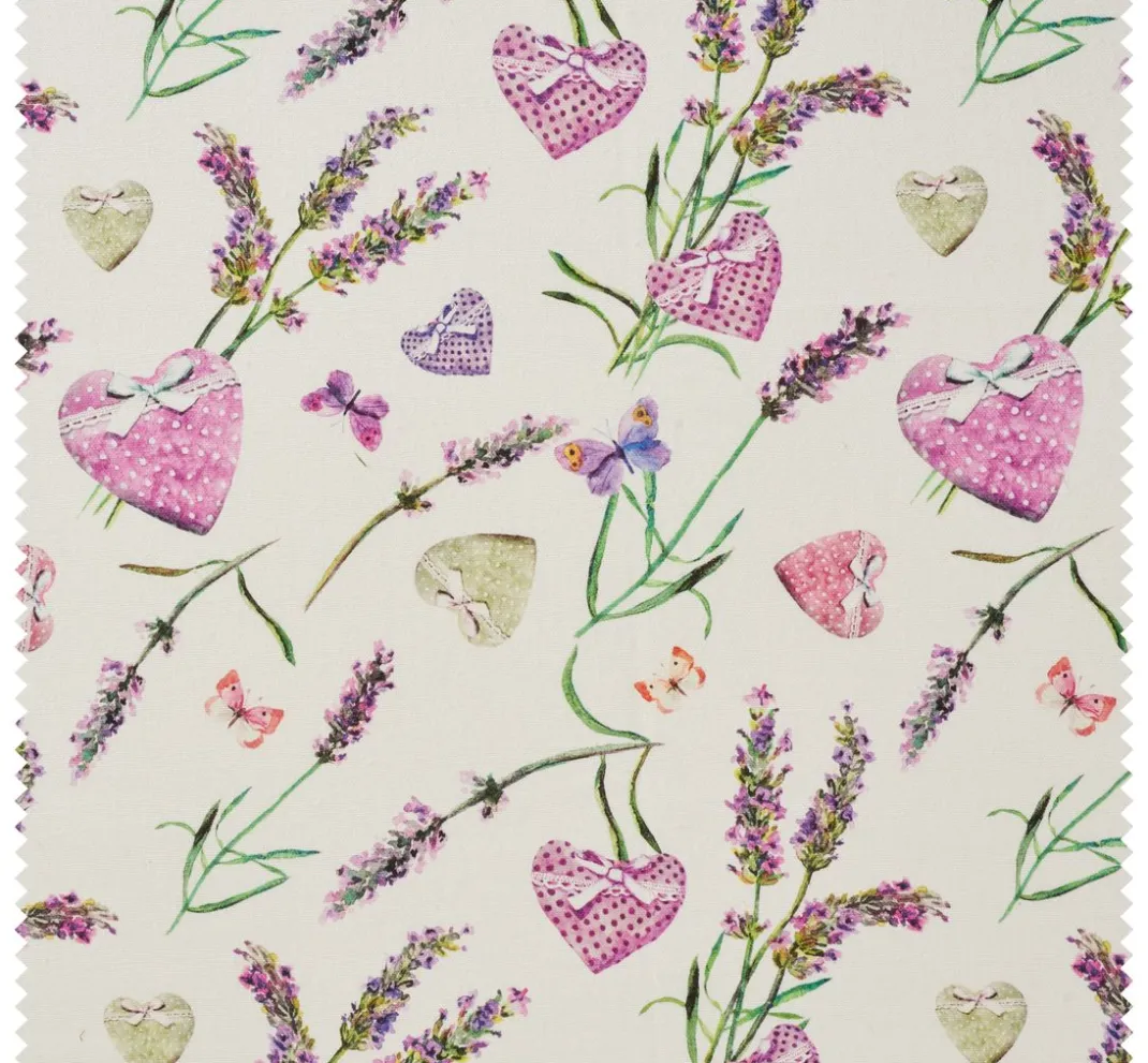 Globaltex Stoff Meterware|Baumwollstoff>Baumwoll-Stoff "Lavanda"