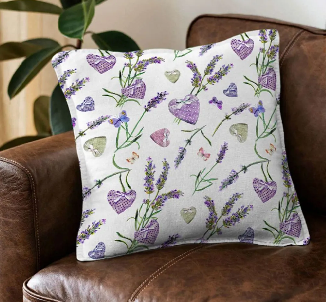 Globaltex Stoff Meterware|Baumwollstoff>Baumwoll-Stoff "Lavanda"