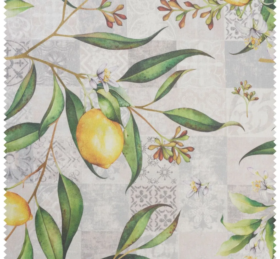 Globaltex Beschichteter Stoff|Stoff Meterware>Baumwoll-Stoff "Limonero", Acryl beschichtet