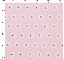 Rico Design Stoff Meterware|Baumwollstoff>Baumwoll-Stoff Popeline "Sakura Blüten Rosé"