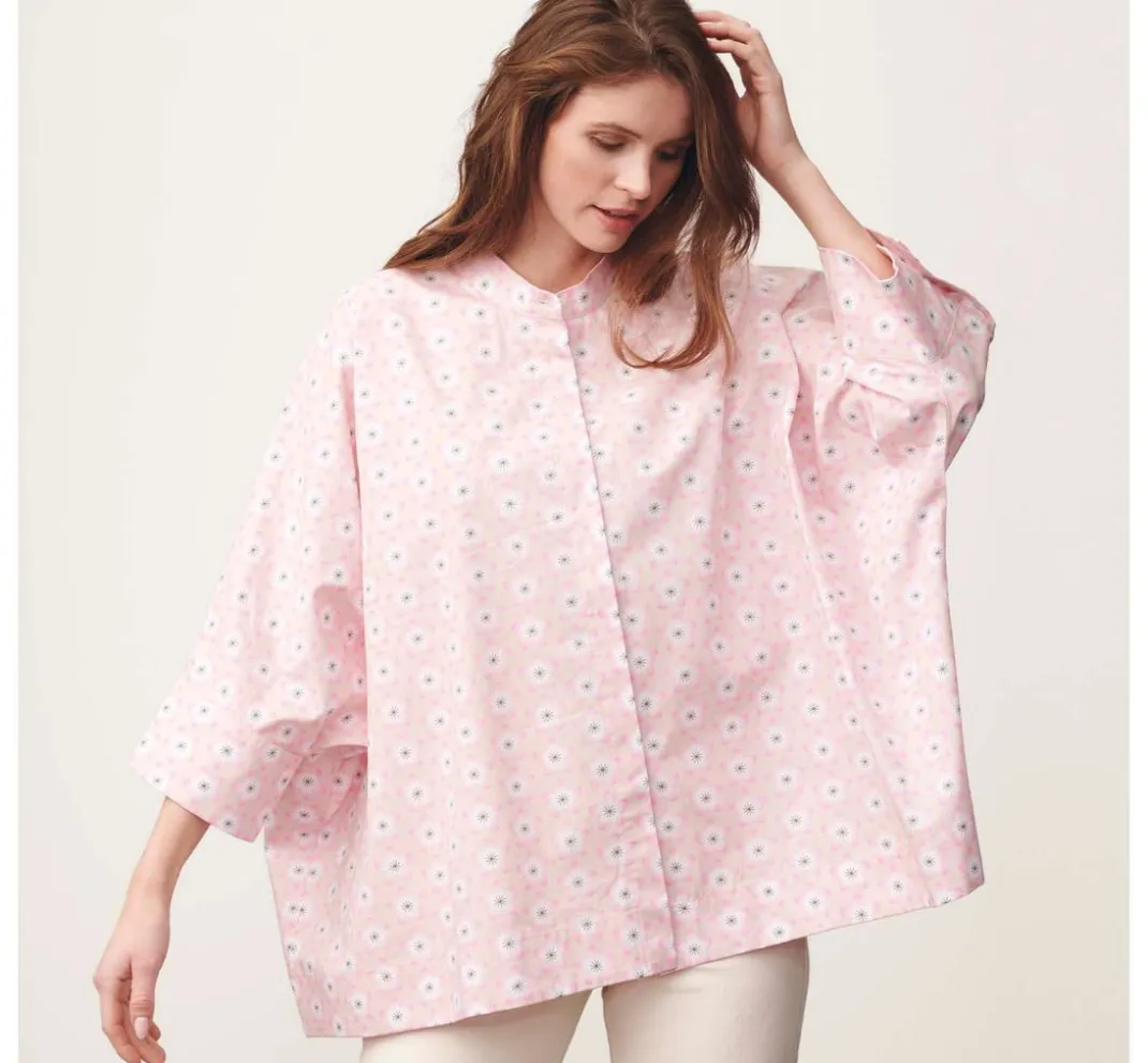 Rico Design Stoff Meterware|Baumwollstoff>Baumwoll-Stoff Popeline "Sakura Blüten Rosé"