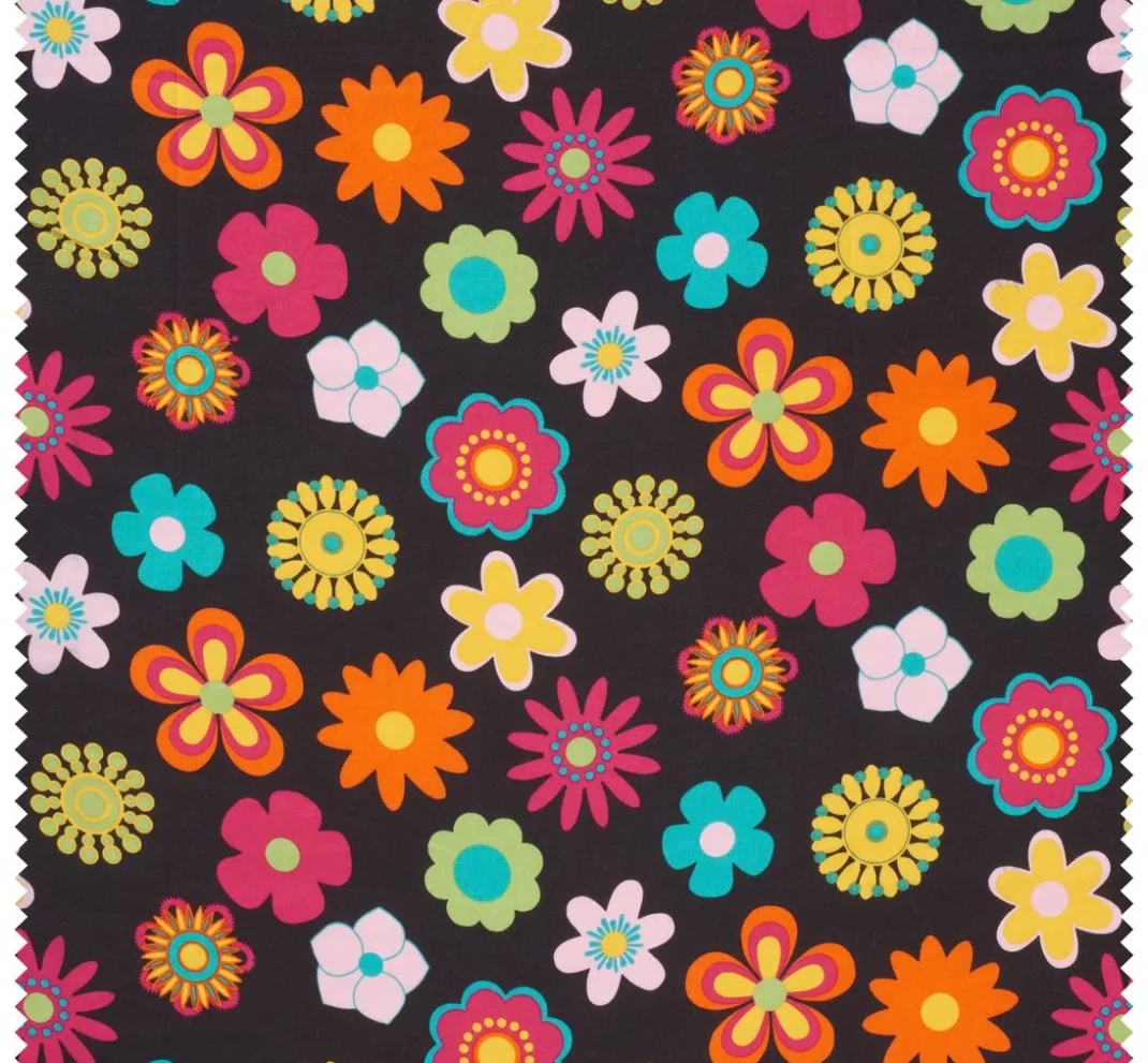 VBS Marktplatz Stoff Meterware|Baumwollstoff>Baumwoll-Stoff "Retro Flower"