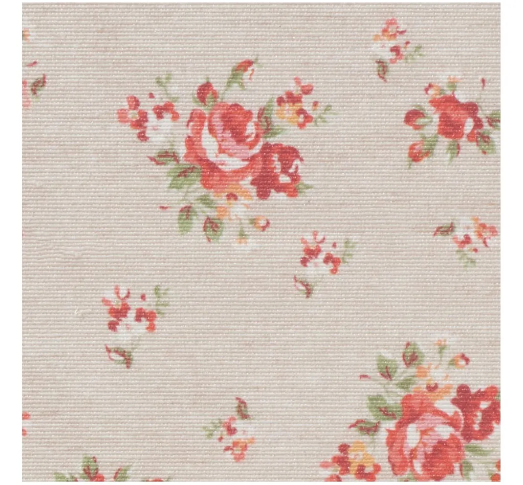 Globaltex Beschichteter Stoff|Stoff Meterware>Baumwoll-Stoff "Rosen", Acryl beschichtet