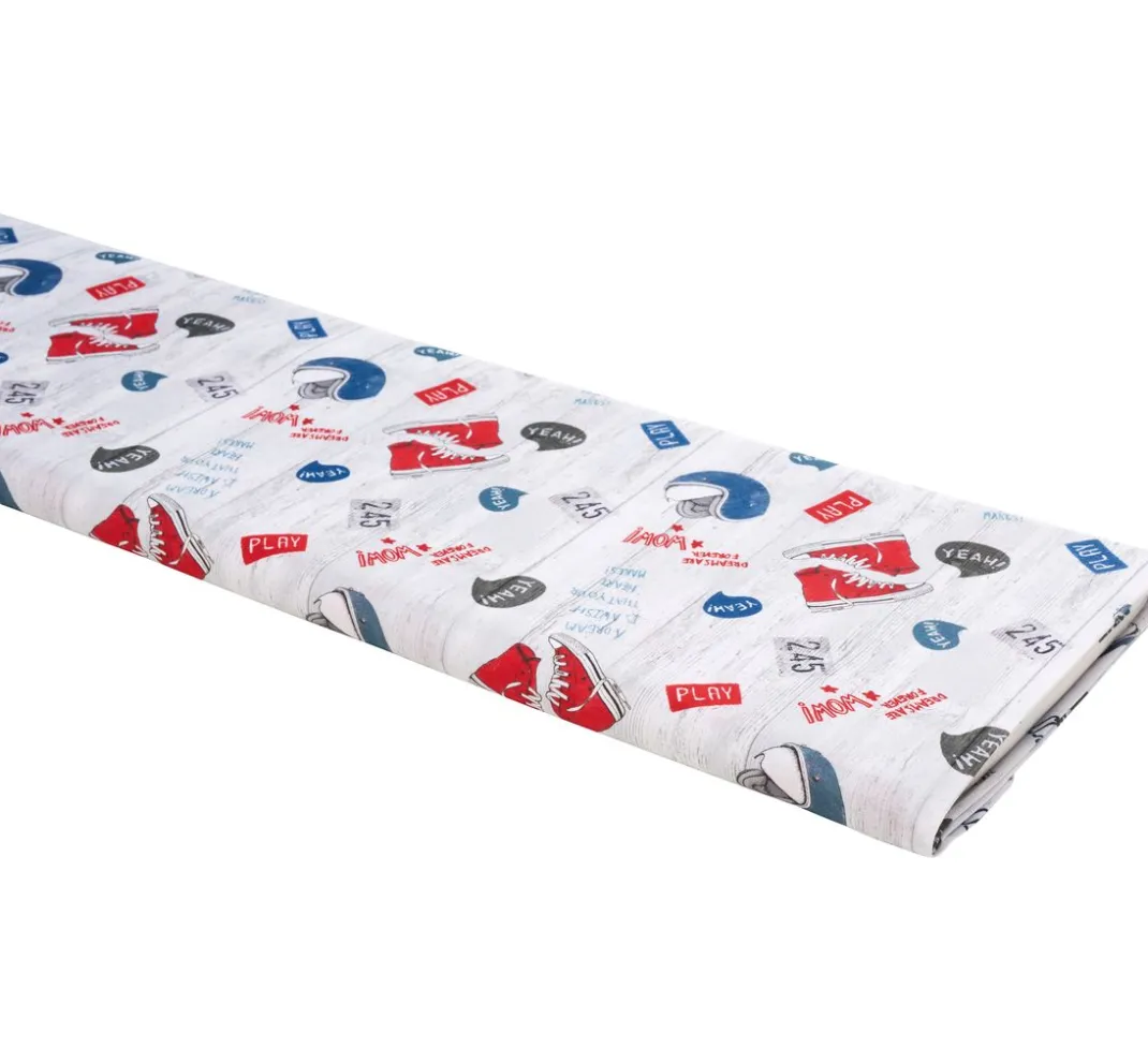 VBS Marktplatz Stoff Meterware|Baumwollstoff>Baumwoll-Stoff "Sneaker"
