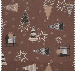 VBS Marktplatz Stoff Meterware|Weihnachtsstoffe>Baumwoll-Stoff "Tannen, Sterne und Geschenke"