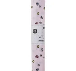Rico Design Baumwollstoff>Baumwoll-Stoffzuschnitt "Murmeln Rosa"
