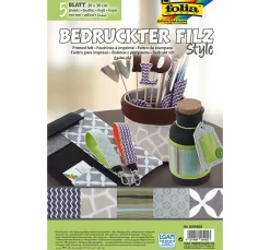 Kinder folia Filz|Spezialstoffe>Bedruckter Filz "Style"