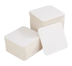 Kinder folia Papier|Untersetzer & Legekarten>Bierdeckel "Eckig", 100 Stück
