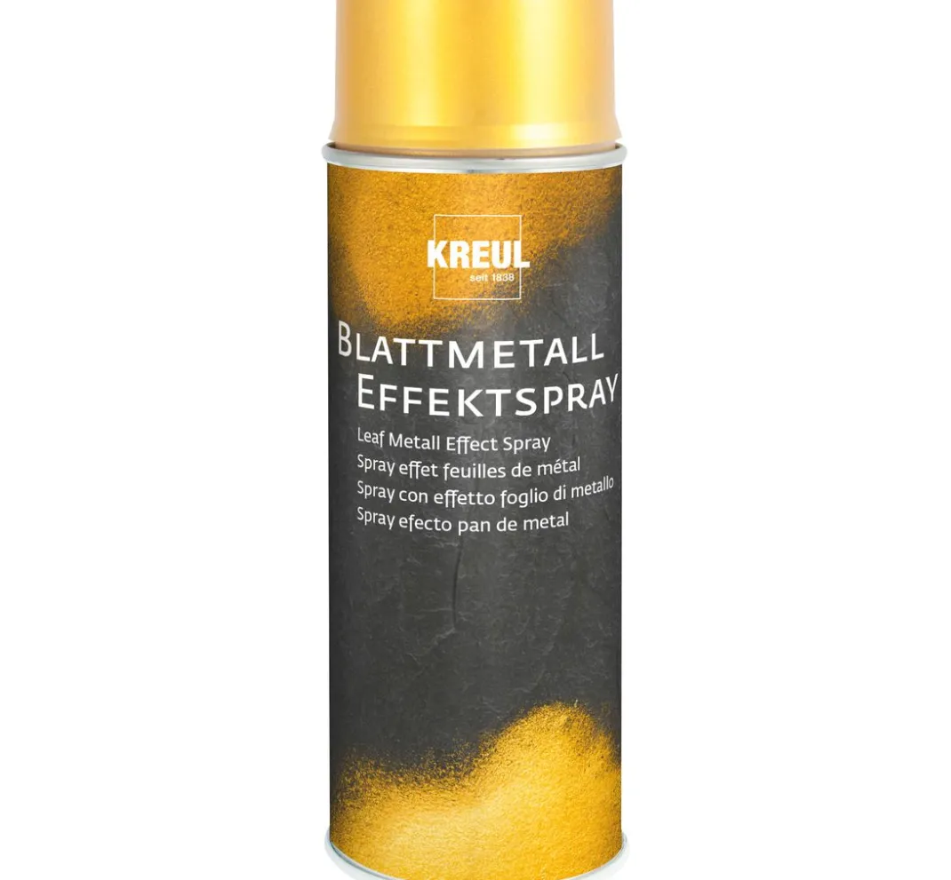 Kreul Kreative Vergolden|Sprühfarbe>Blattmetall Effect-Spray, 400 ml, Gold