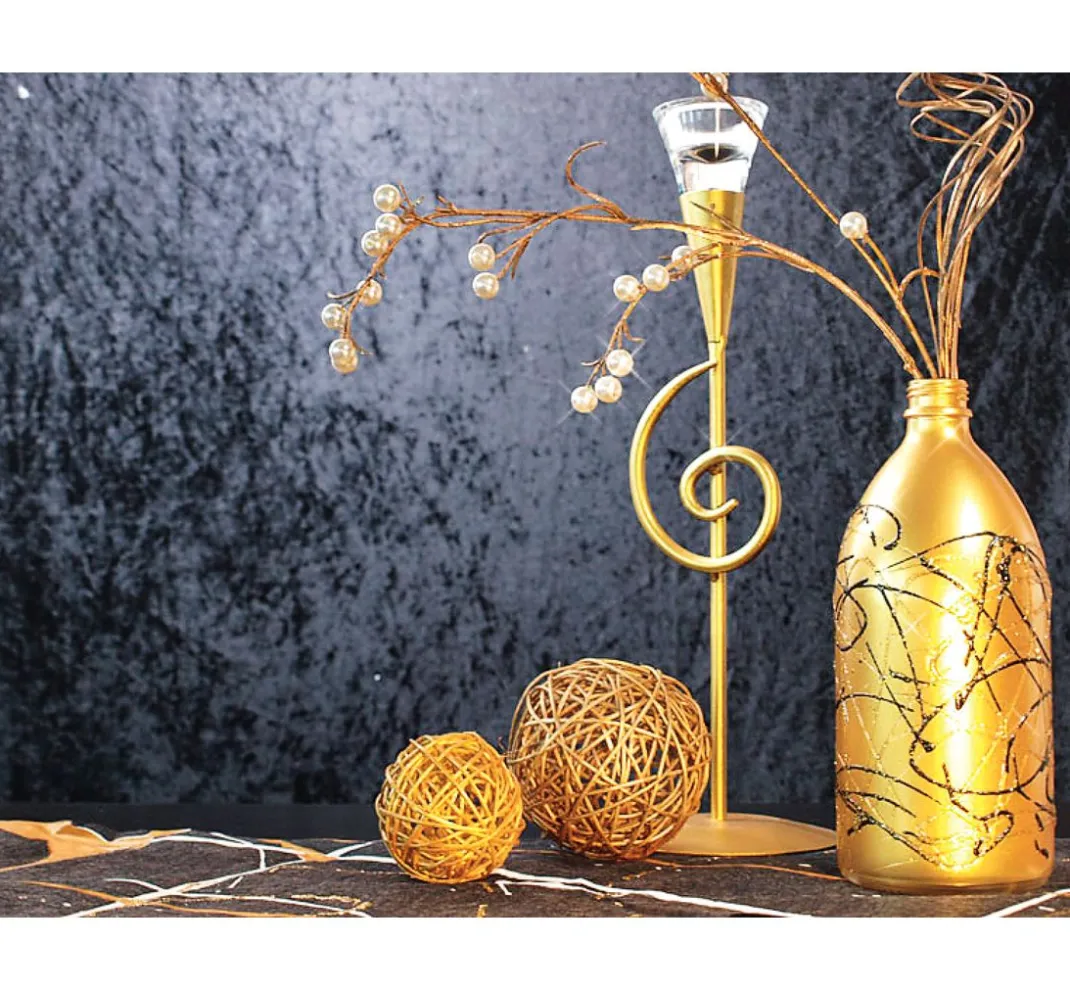 Kreul Kreative Vergolden|Sprühfarbe>Blattmetall Effect-Spray, 400 ml, Gold