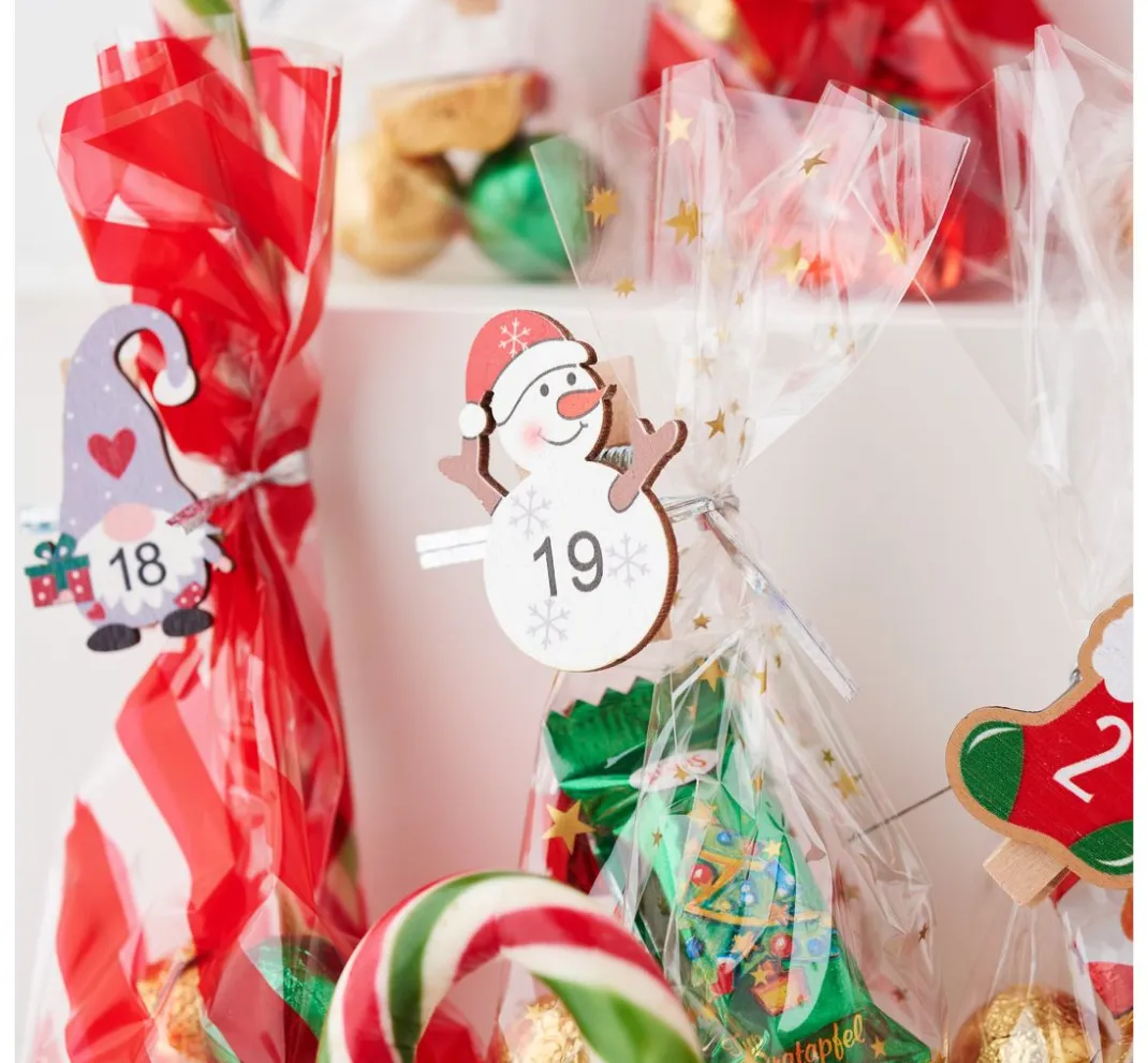 Rico Design Backen|Bastelfolie>Bodenbeutel "Transparent" mit Verschlusstreifen