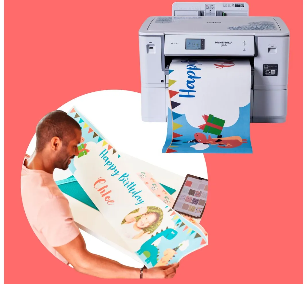 brother Nähwerkzeug|Weiteres>PrintModa Studio HL-JF1 Stoffdrucker, inkl Starterpaket