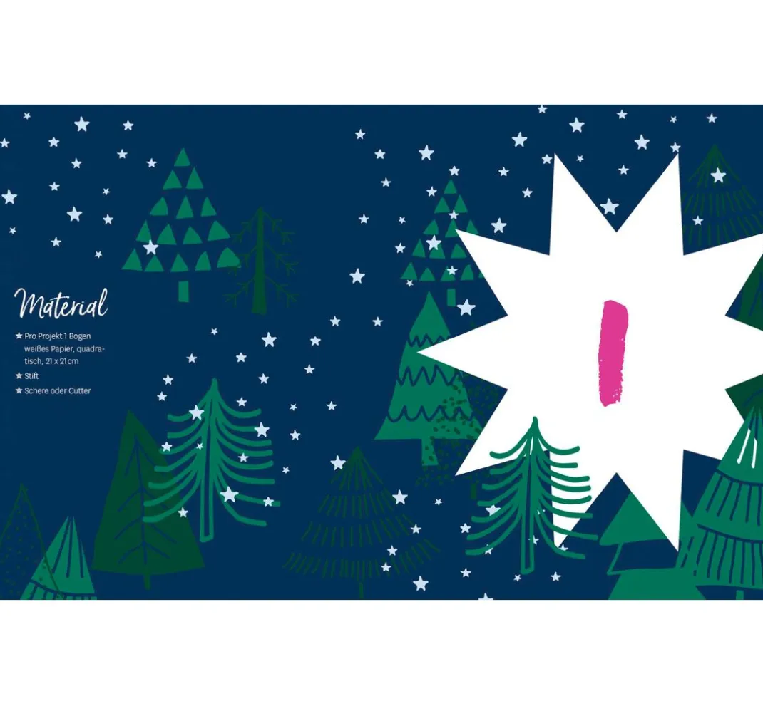 EMF Bücher|Origami & Papier Falten>Buch "Adventskalender Weihnachtssterne"