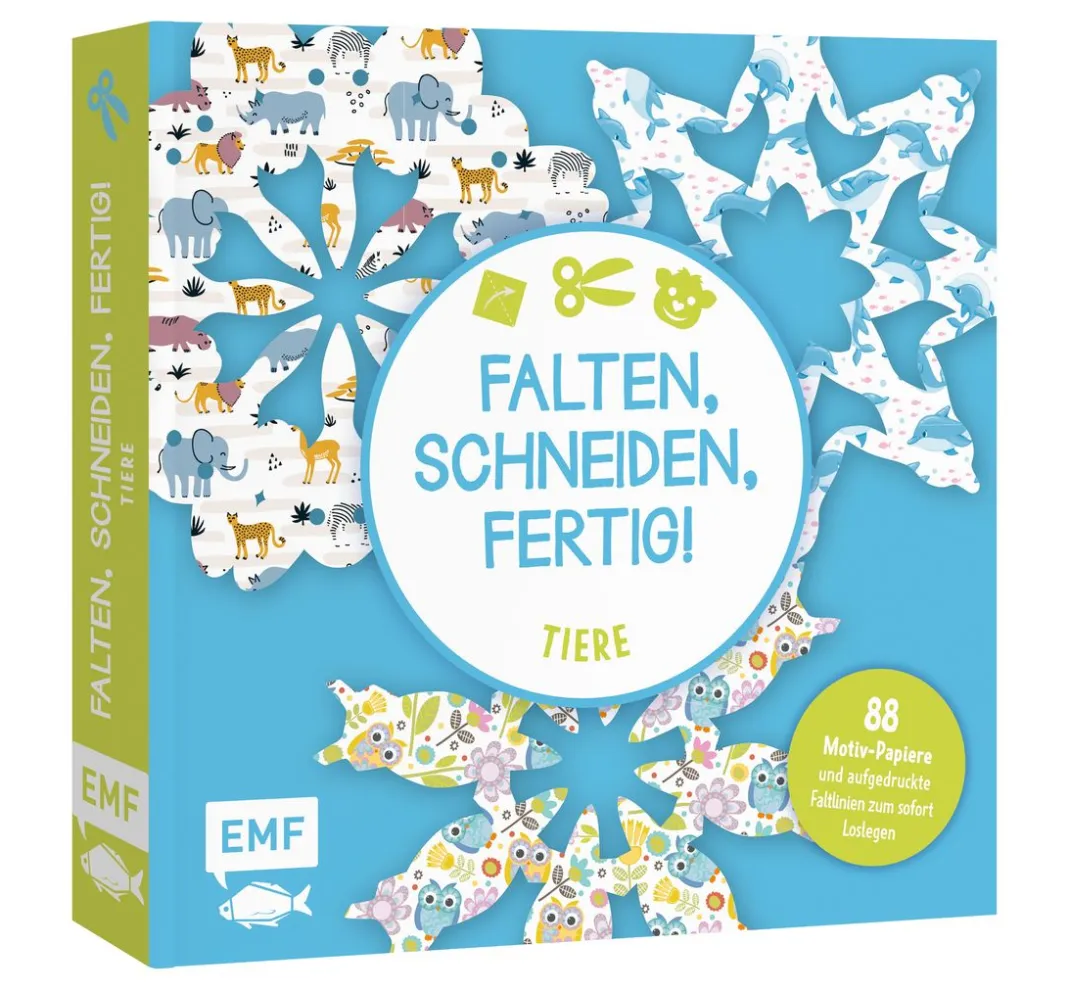 Kinder EMF Kinderbücher|Bücher>Buch "Bastelblock: Falten, Schneiden, fertig! - Tiere"