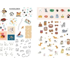 EMF Accessoires Fürs Bullet Journal|Bücher>Buch "Bullet Journal Stickerbuch - Hundeglück"