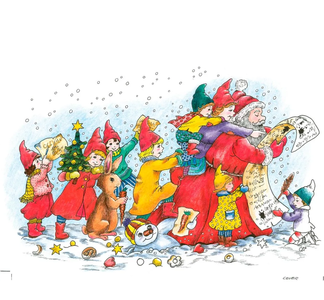 Topp Ausmalbücher>Buch "Christl Vogls Ausmalreise - Welt der Weihnachtswichtel"
