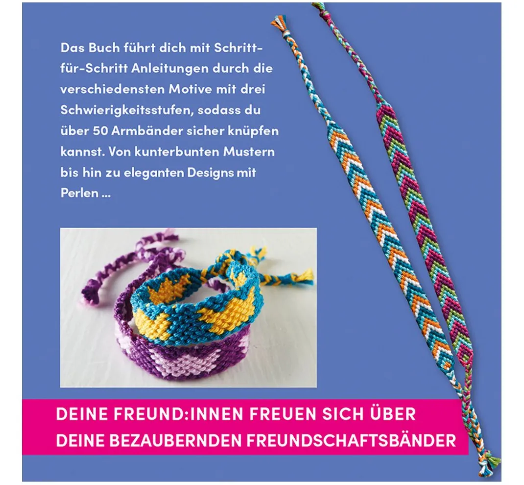 Kinder Topp Kinderbücher|Freundschaftsarmbänder>Buch "Kreativstart Kids - Freundschaftsbänder"