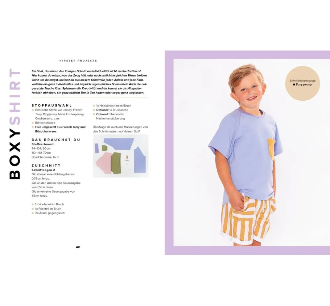 EMF Nähanleitungen|Schnittmuster>Buch "Little Hipster: Kinderkleidung nähen. Frech, wild, wunderbar!"