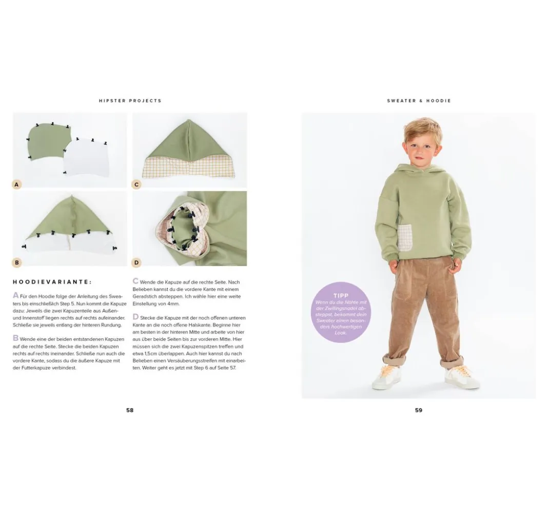 EMF Nähanleitungen|Schnittmuster>Buch "Little Hipster: Kinderkleidung nähen. Frech, wild, wunderbar!"