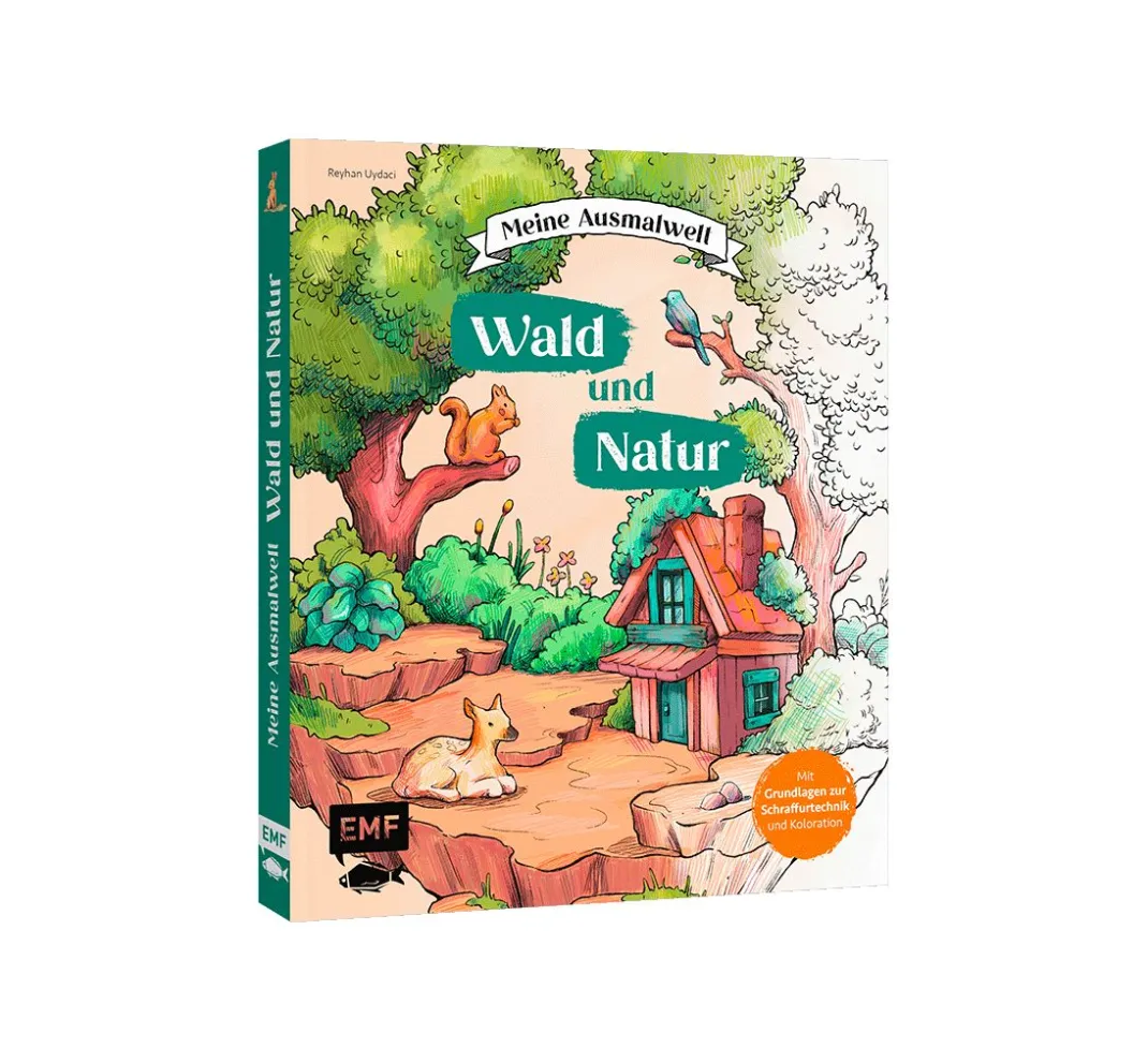 EMF Ausmalbücher>Buch "Meine Ausmalwelt: Wald und Natur"