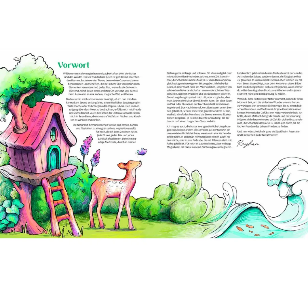 EMF Ausmalbücher>Buch "Meine Ausmalwelt: Wald und Natur"
