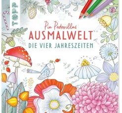 Topp Ausmalbücher>Buch "Pia Pedevillas Ausmalwelt - Die vier Jahreszeiten"