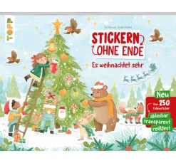 Kinder Topp Kinderbücher|Bücher>Buch "Stickern ohne Ende - Es weihnachtet sehr"