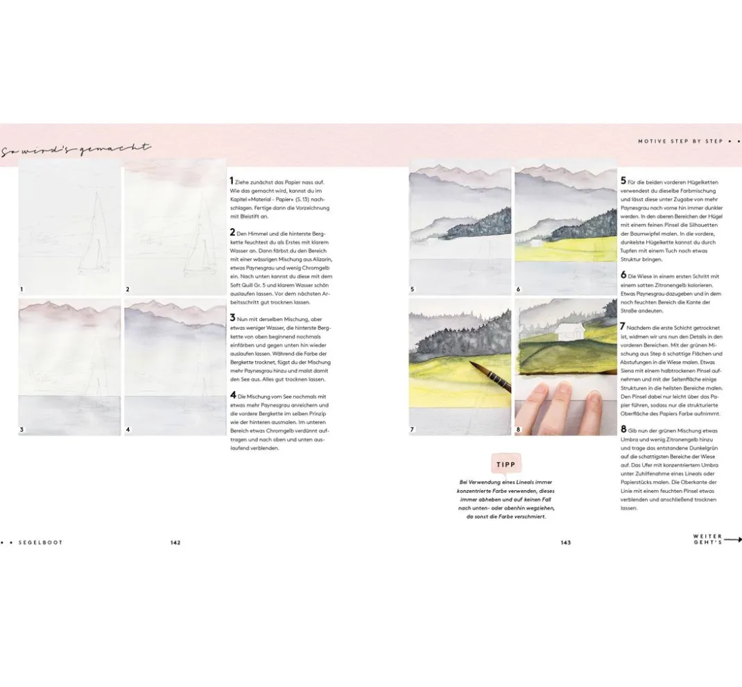 EMF Aquarell|Malvorlagen>Buch "Watercolor - Malen mit Aquarell"