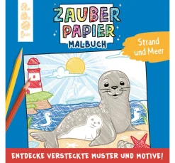 Kinder Topp Kinderbücher|Malbücher>Buch "Zauberpapier Malbuch Strand und Meer"