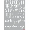 Pronty Crafts Bullet Journal|Malschablonen>Bullet Journal Schablone "Alphabet"