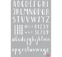 Pronty Crafts Bullet Journal|Malschablonen>Bullet Journal Schablone "Alphabet"
