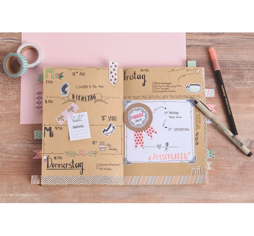 Pronty Crafts Bullet Journal|Malschablonen>Bullet Journal Schablone "Banner"