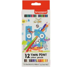 Kinder Bruynzeel Stifte & Marker|Scrapbooking>Buntstifte "Twin Point", 12tlg.
