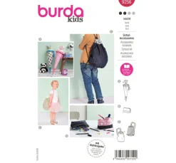 burda style Schnittmuster>Burda Kids Schnittmuster Schultüte, Mäppchen und Turnbeutel Nr. 9256