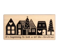 Butterer Scrapbooking|Kartengestaltung>Stempel "Little town"